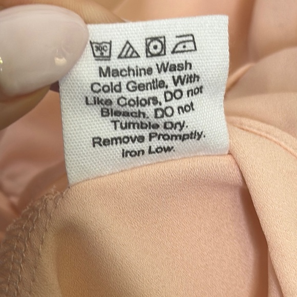 Princess Polly Pink Long Sleeve Tie Front Blouse - Picture 5 of 10